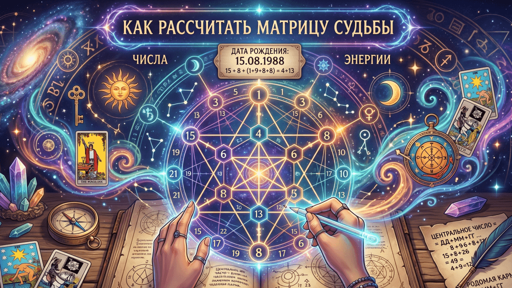 как рассчитать матрицу судьбы