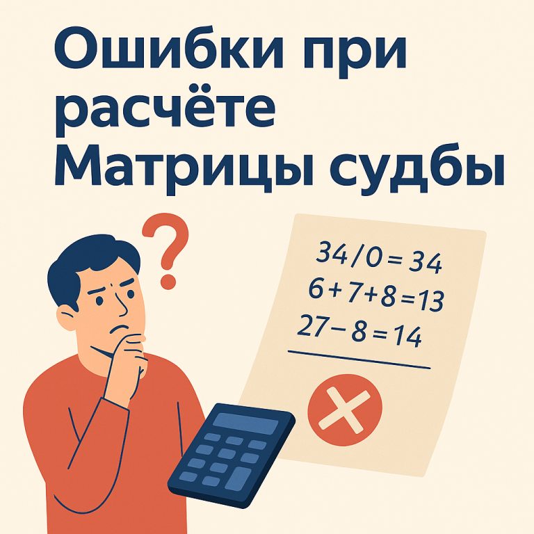 Ошибки при расчете Матрицы судьбы