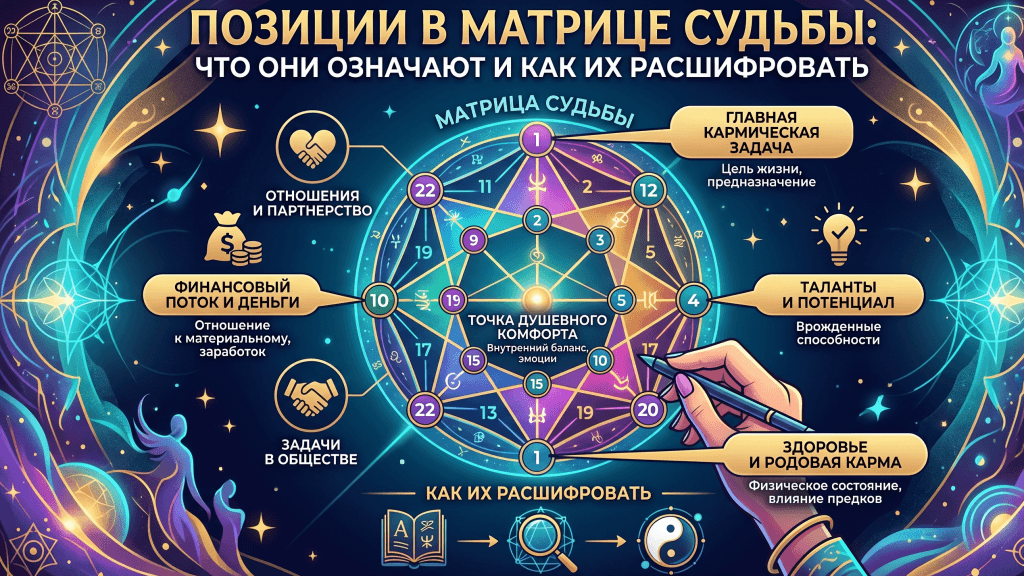 позиции в матрице судьбы