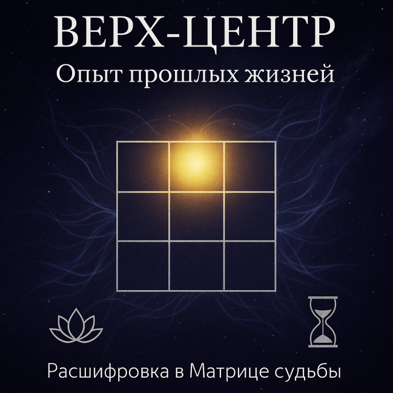 Верхний центр в Матрице судьбы: опыт прошлых воплощений и карма