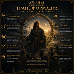 Аркан 13 в зоне таланта матрицы судьбы: дар трансформации других