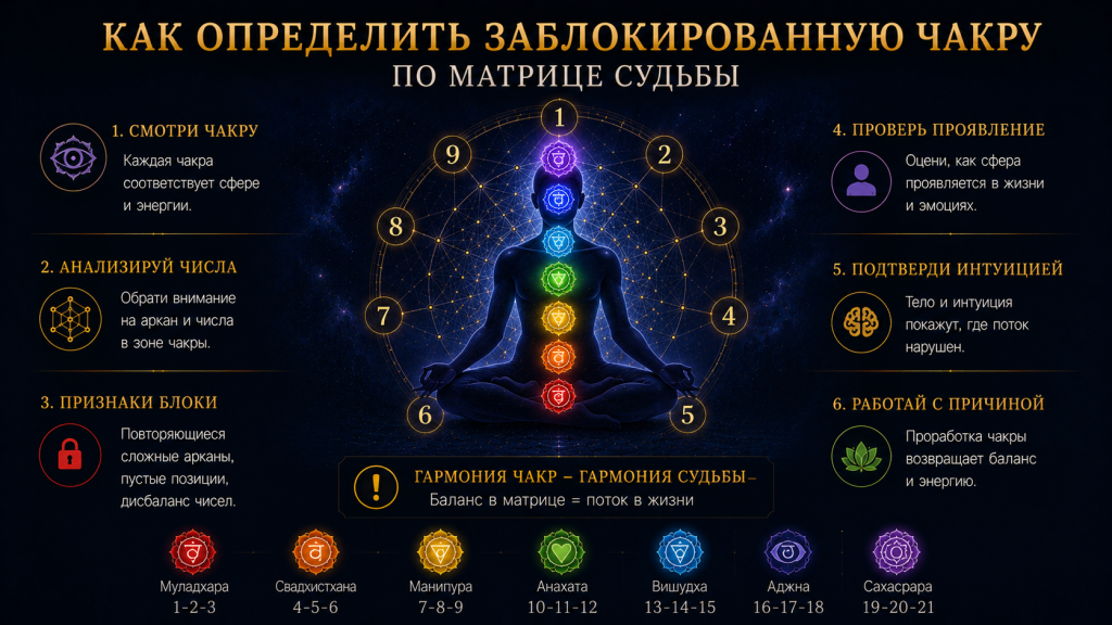 Как определить заблокированную чакру