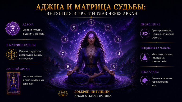 Как определить заблокированную чакру по матрице судьбы