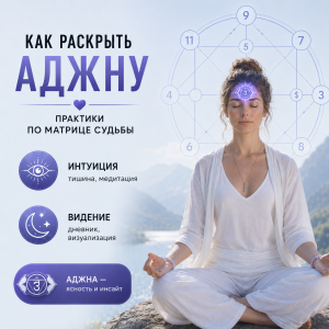 Как раскрыть аджну: практики по матрице судьбы