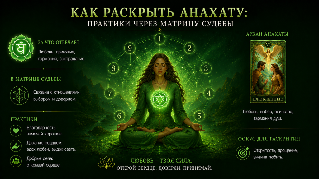 Как раскрыть анахату