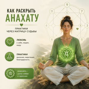 Как раскрыть анахату: практики через матрицу судьбы