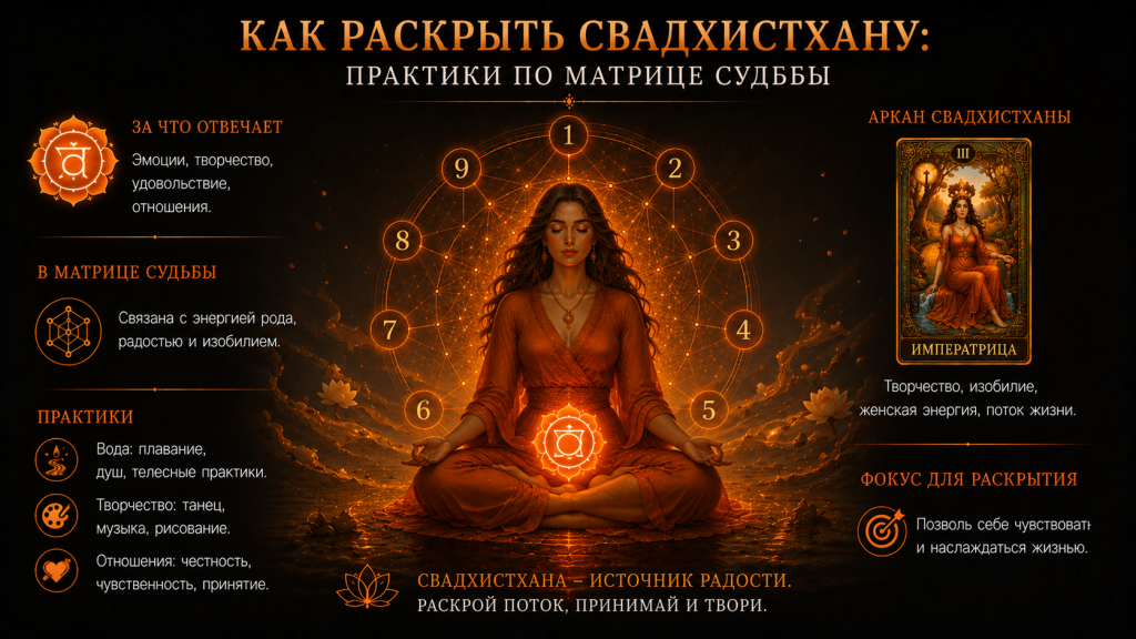 Как раскрыть свадхистхану