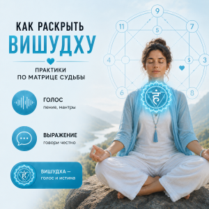 Как раскрыть вишудху: практики по матрице судьбы