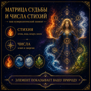 Матрица судьбы и числа стихий: ваш нумерологический элемент