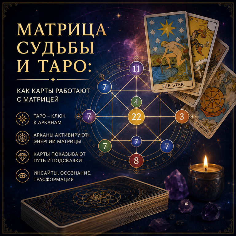 Матрица судьбы и Таро: как карты работают с матрицей