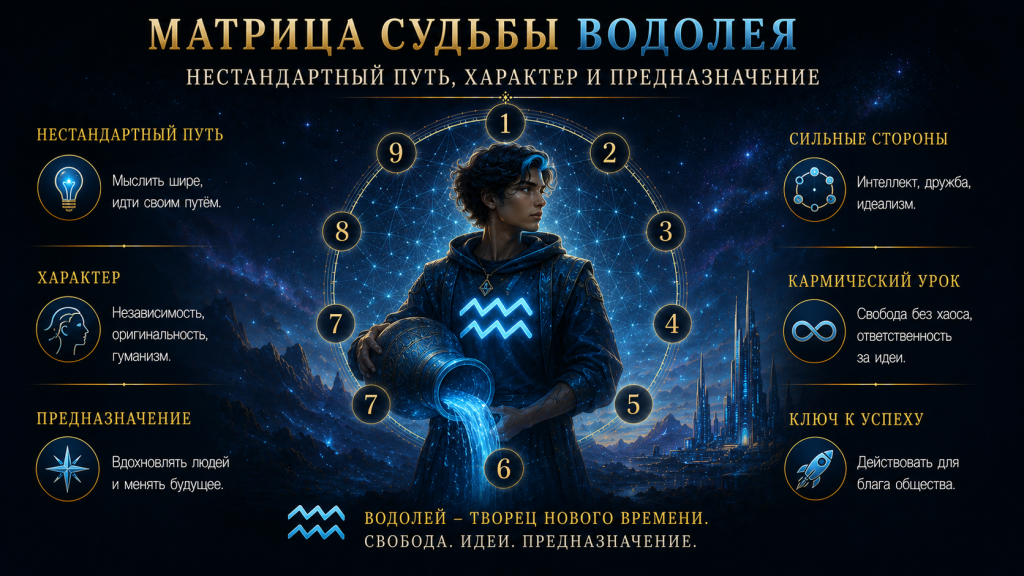 Матрица судьбы Водолея