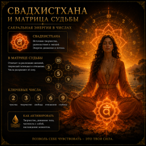 Свадхистхана и матрица судьбы: сакральная энергия в числах