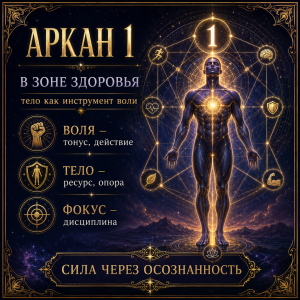 Аркан 1 в зоне здоровья матрицы судьбы: тело как инструмент воли