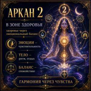 Аркан 2 в зоне здоровья матрицы судьбы: здоровье через эмоциональный баланс
