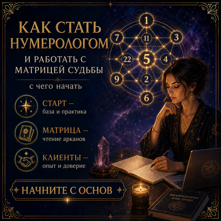 Как стать нумерологом и работать с матрицей судьбы: с чего начать