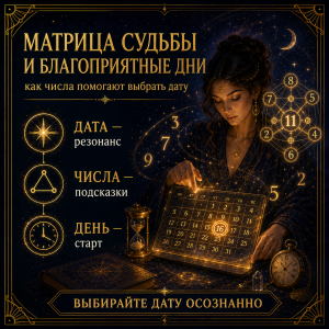 Матрица судьбы и благоприятные дни: как числа помогают выбрать дату