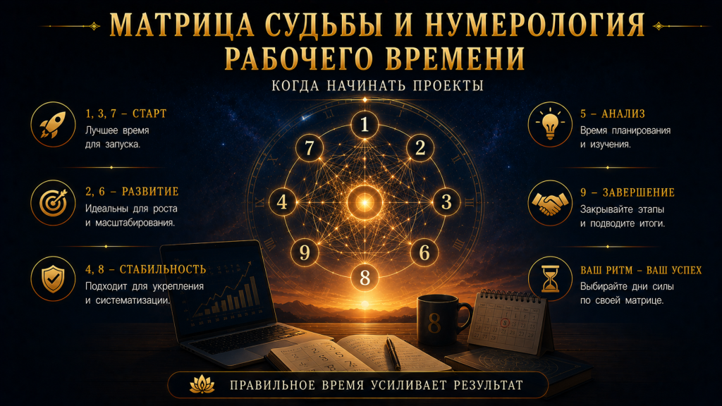 Матрица судьбы и нумерология рабочего времени