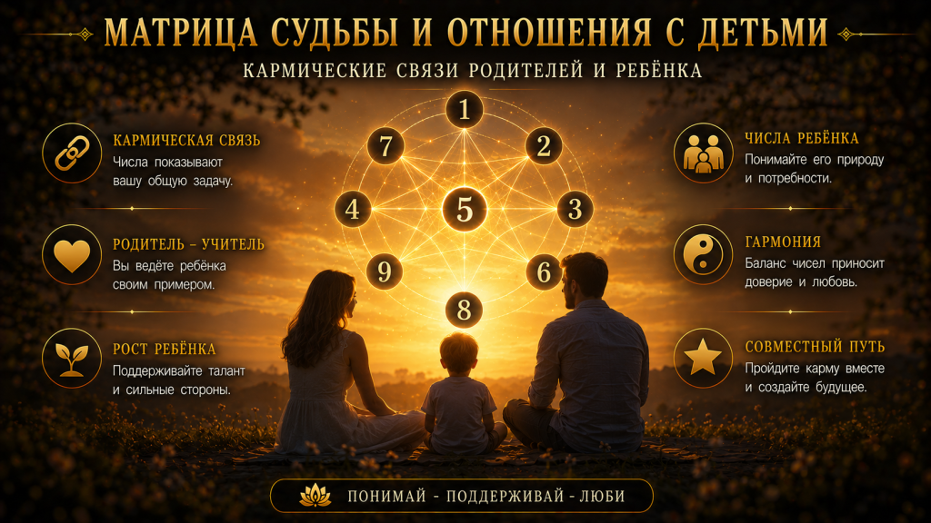 Матрица судьбы и отношения с детьми