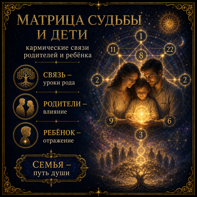 Матрица судьбы и отношения с детьми: кармические связи родителей и ребёнка