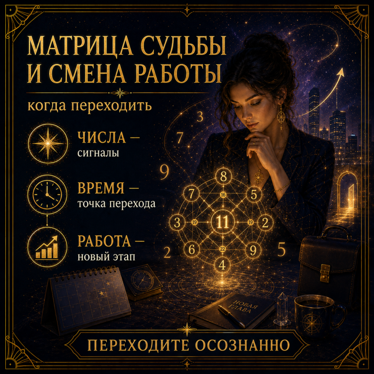 Матрица судьбы и смена работы: как числа подскажут время перехода