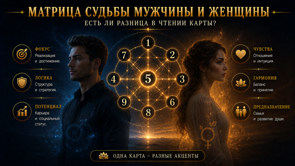 Матрица судьбы мужчины и женщины