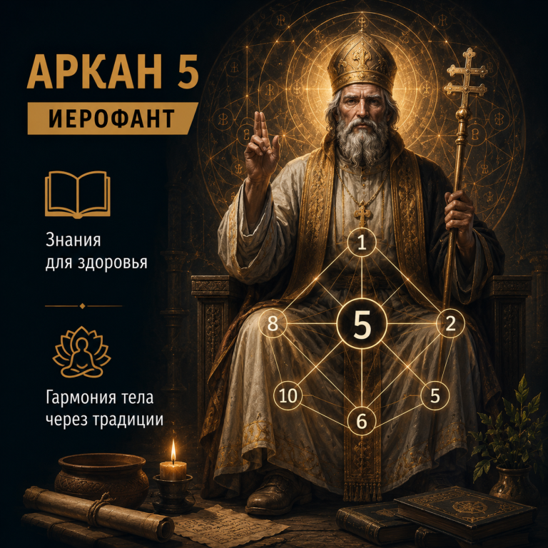 Аркан 5 в зоне здоровья матрицы судьбы: нервная система и поиск свободы