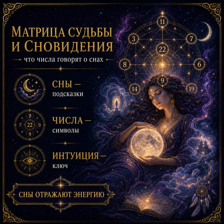 Матрица судьбы и сновидения: что числа говорят о снах