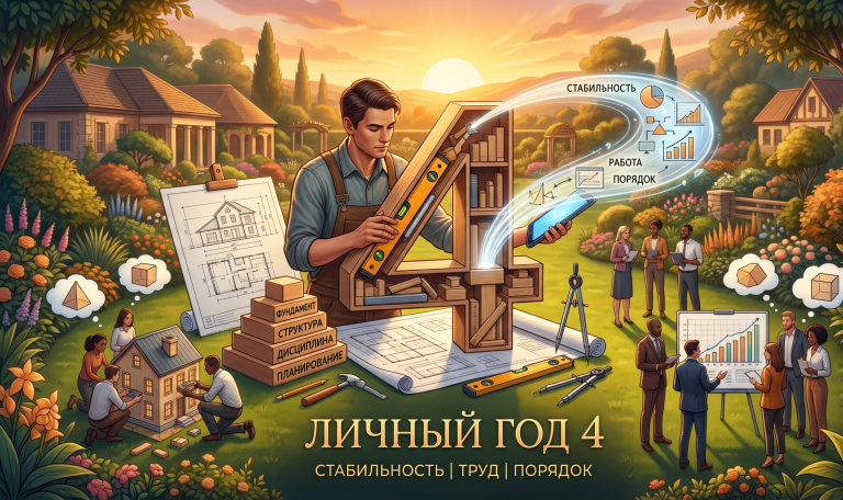 Личный год 4: труд, порядок и фундамент для следующих девяти лет