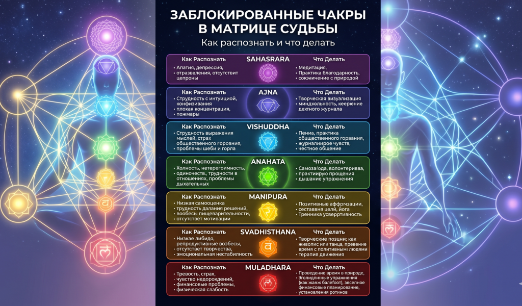 Заблокированные чакры