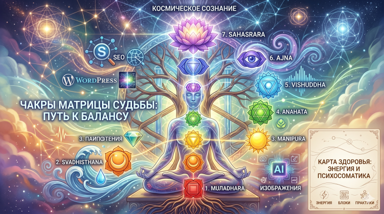 Балансировка всех чакр по матрице судьбы: комплексный подход к энергетическим центрам