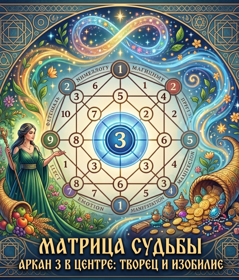 Аркан 3 в центре матрицы судьбы: миссия творца, энергия Императрицы и её теневые стороны