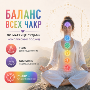 Балансировка всех чакр по матрице судьбы: комплексный подход