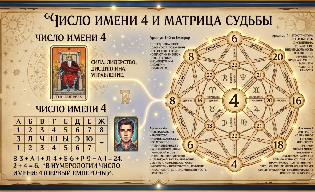 Число имени 4