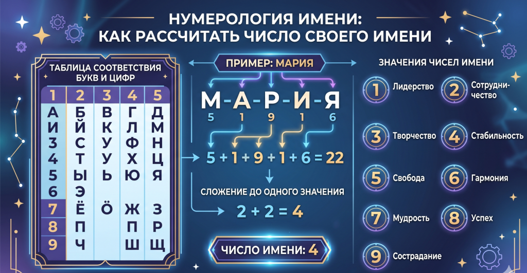 Нумерология имени