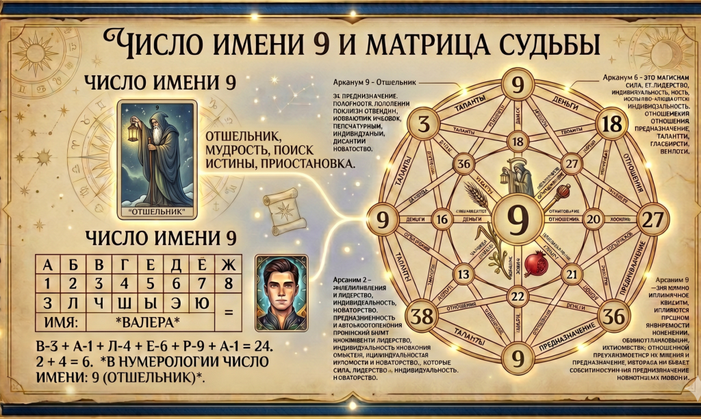 Число имени 9