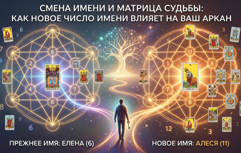 Смена имени и матрица судьбы: как новое число имени влияет на ваш аркан