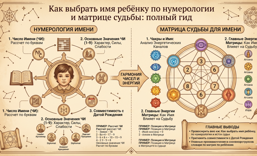 имя ребенку по нумерологии