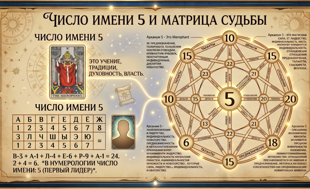 Число имени 5