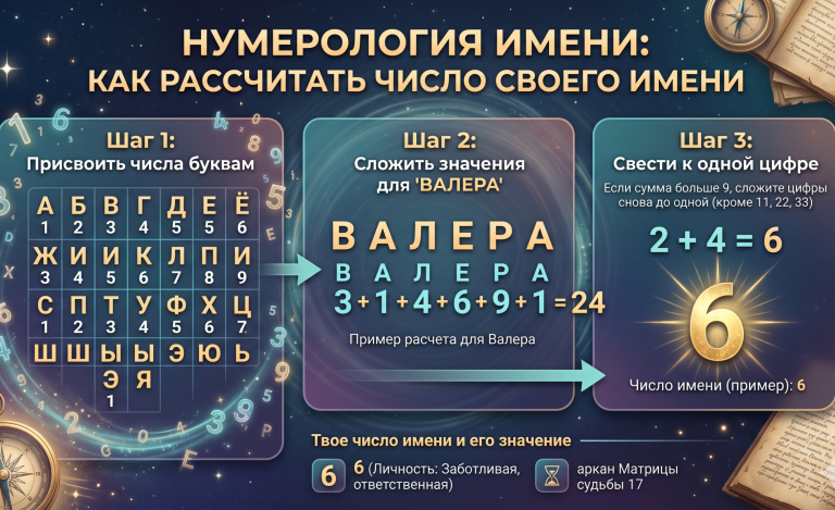 Нумерология имени: как рассчитать число своего имени