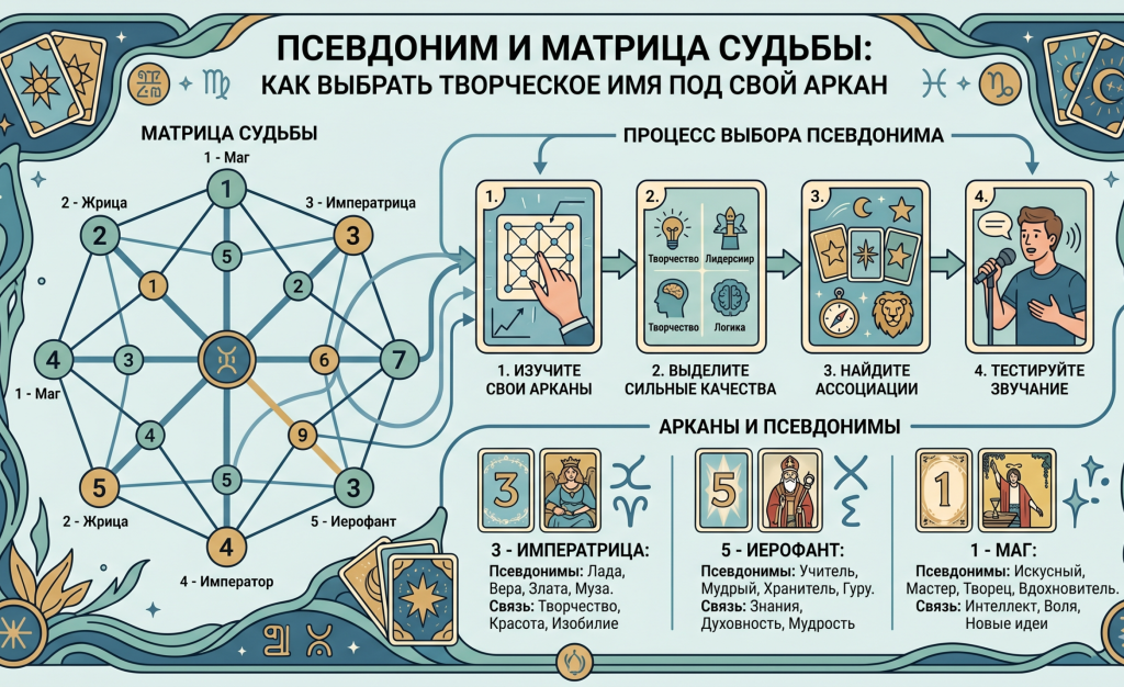 Псевдоним и матрица судьбы