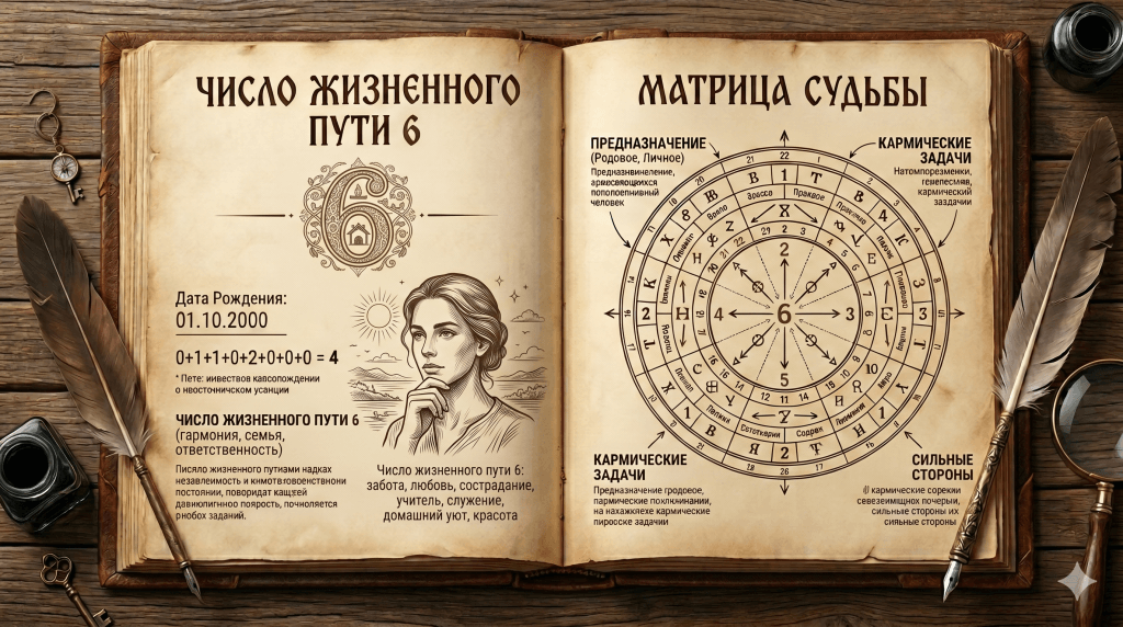 Число жизненного пути 6