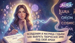 Псевдоним и матрица судьбы: как выбрать творческое имя под свой аркан
