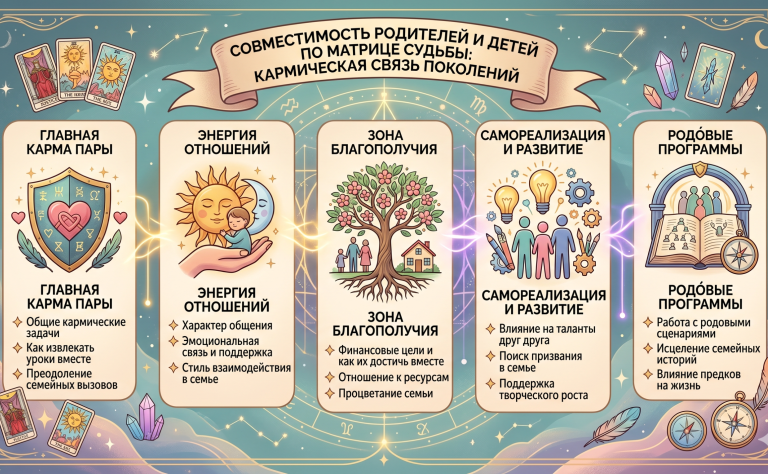 Совместимость родителей и детей по матрице судьбы: кармическая связь поколений