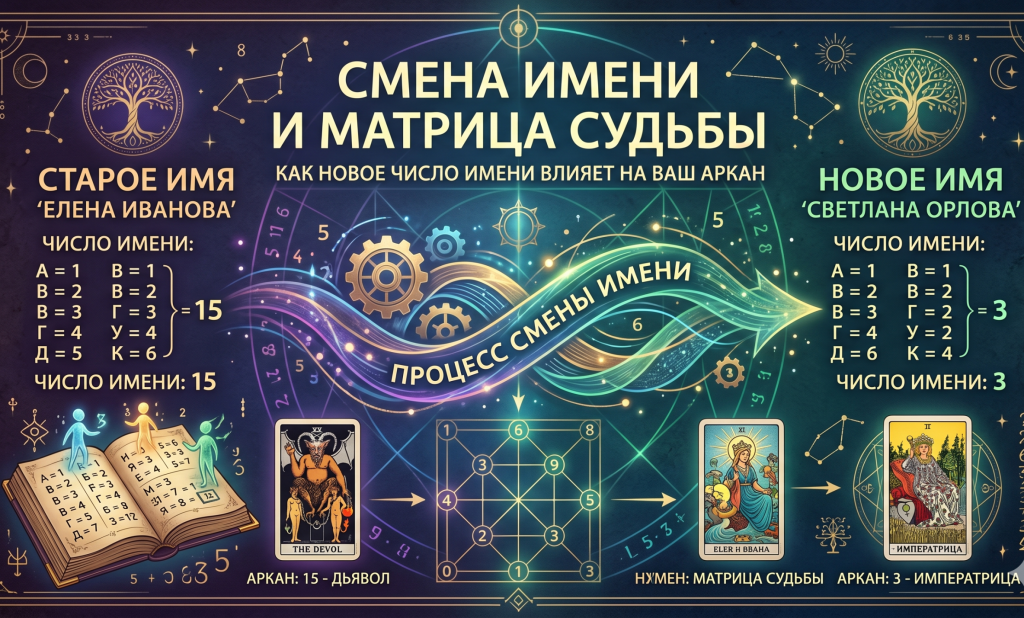 мена имени и матрица судьбы