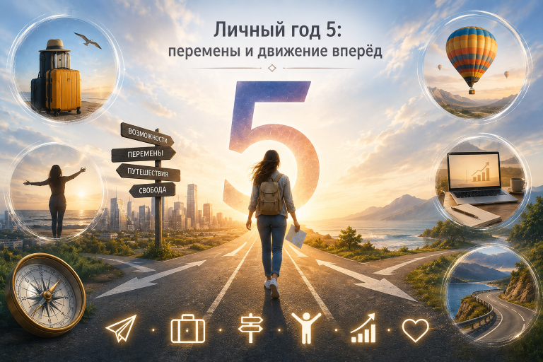 Личный год 5: перемены и движение вперёд