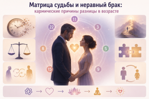 Матрица судьбы и неравный брак: кармические причины разницы в возрасте