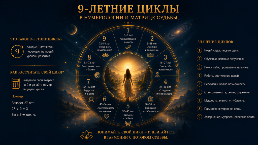 9 летние циклы