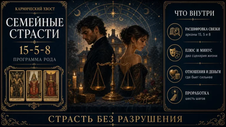 Кармический хвост 15-5-8: программа Семейные страсти в матрице судьбы