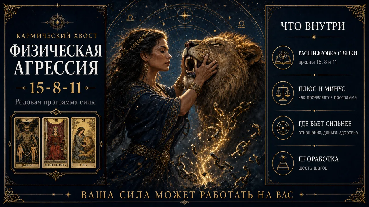 Кармический хвост 15-8-11 в матрице судьбы: программа физической агрессии