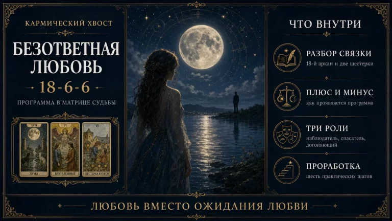 Программа 18-6-6 в матрице судьбы: Безответная любовь